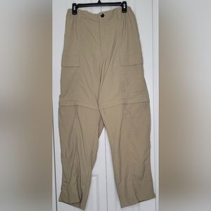 Reel Legends Womens Convertible Fishing Hiking Quick Dry Nylon Pants Size M